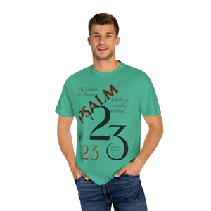 Psalm 23 Unisex Garment-Dyed T-shirt