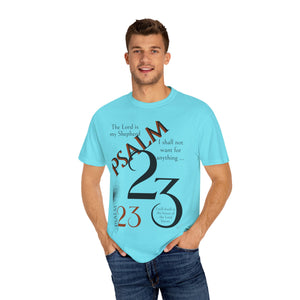 Psalm 23 Unisex Garment-Dyed T-shirt
