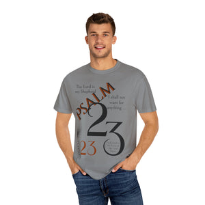 Psalm 23 Unisex Garment-Dyed T-shirt