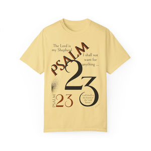 Psalm 23 Unisex Garment-Dyed T-shirt