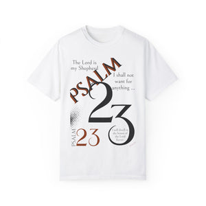 Psalm 23 Unisex Garment-Dyed T-shirt
