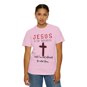 "Jesus Is My Weapon ..." - Unisex T-shirt (Black)