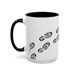 John 5:8 - WALK - Black & White Ceramic Mug, (15oz)