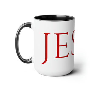 Jesus (Red lettering) 15 oz Coffee Mug