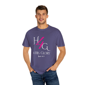 4 His Glory (pink with white lettering) - Unisex T-shirt