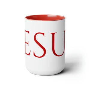 Jesus (Red lettering) 15 oz Coffee Mug