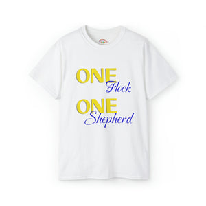 One Flock, One Shepherd (Blue) Unisex Ultra Cotton T-Shirt