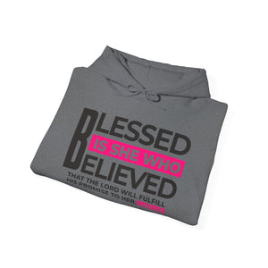 Blessed is She Who Believed Women's Heavy Blend™ Hoodie