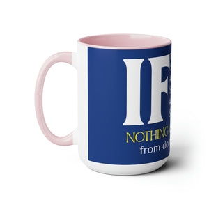 "IF" Two-Tone Coffee Mugs, 15oz