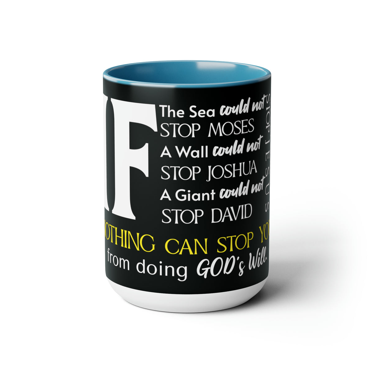 &quot;IF&quot; Two-Tone Coffee Mugs, 15oz