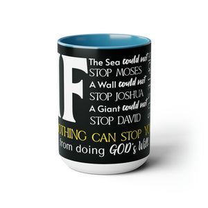 "IF" Two-Tone Coffee Mugs, 15oz