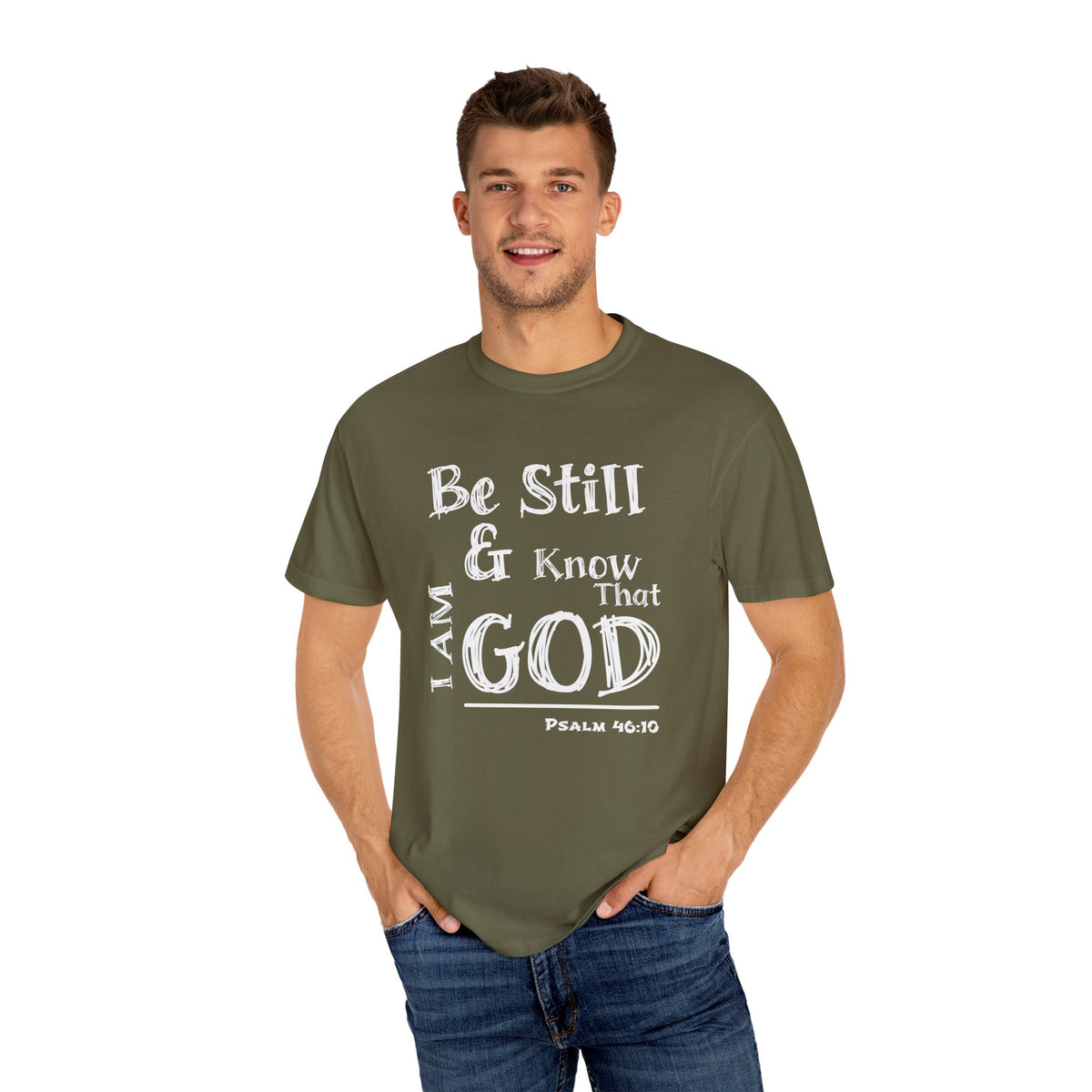 Be Still &amp; Know I AM God (White) Unisex T-shirt