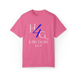 4 His Glory (blue with white lettering) - Unisex T-shirt