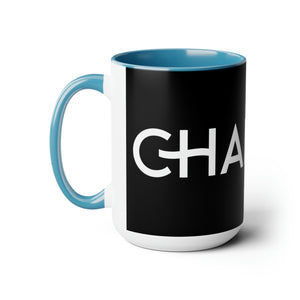 Chaplain (is on duty) (White/Black) Two-Tone Coffee Mugs, 15oz