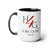 4 His Glory (Red) Coffee Mugs, 15oz