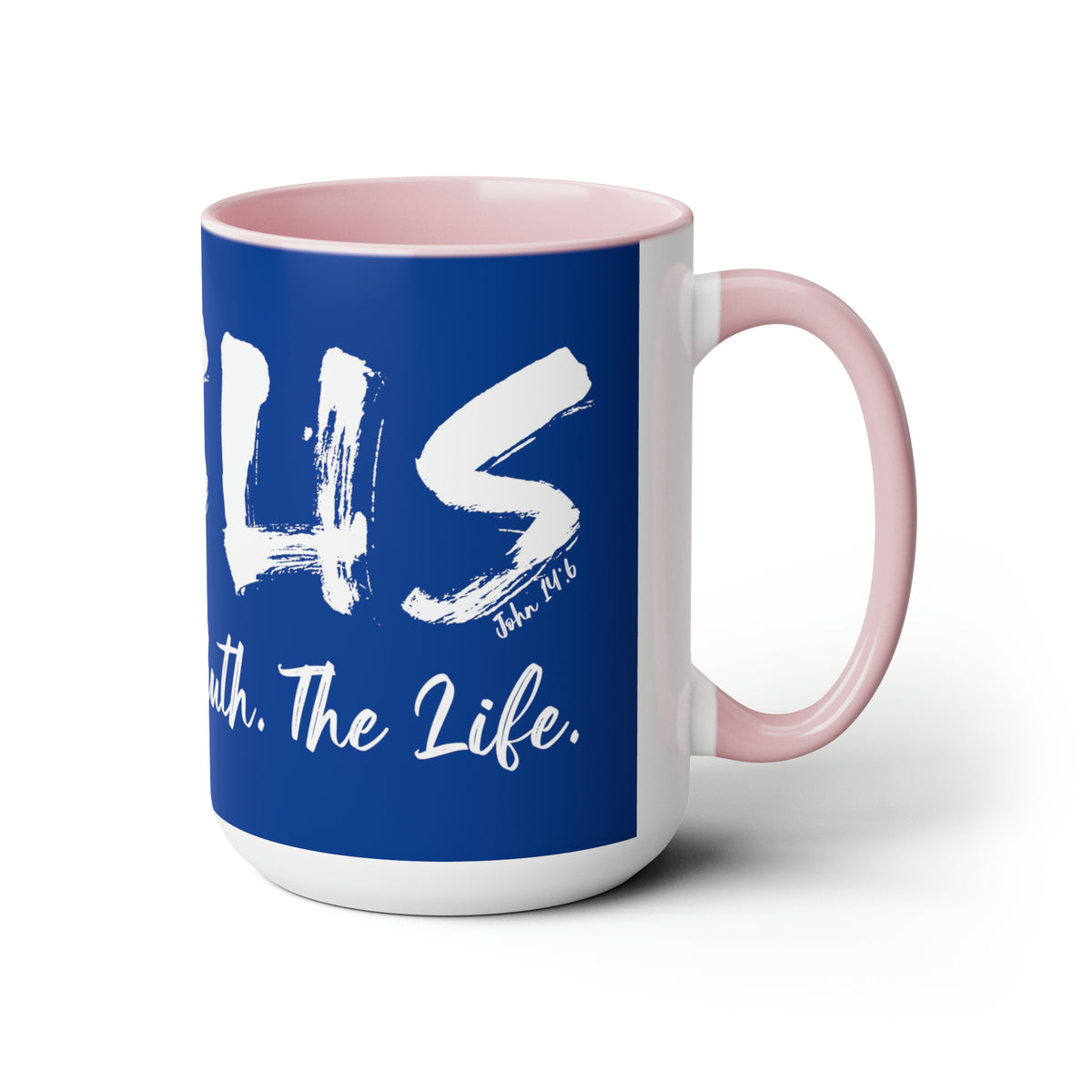 JESUS:  The Way - The Truth - The Life - Two-Tone Coffee Mugs, 15oz