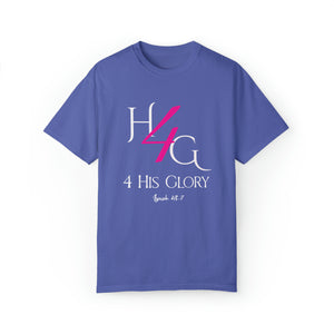 4 His Glory (pink with white lettering) - Unisex T-shirt