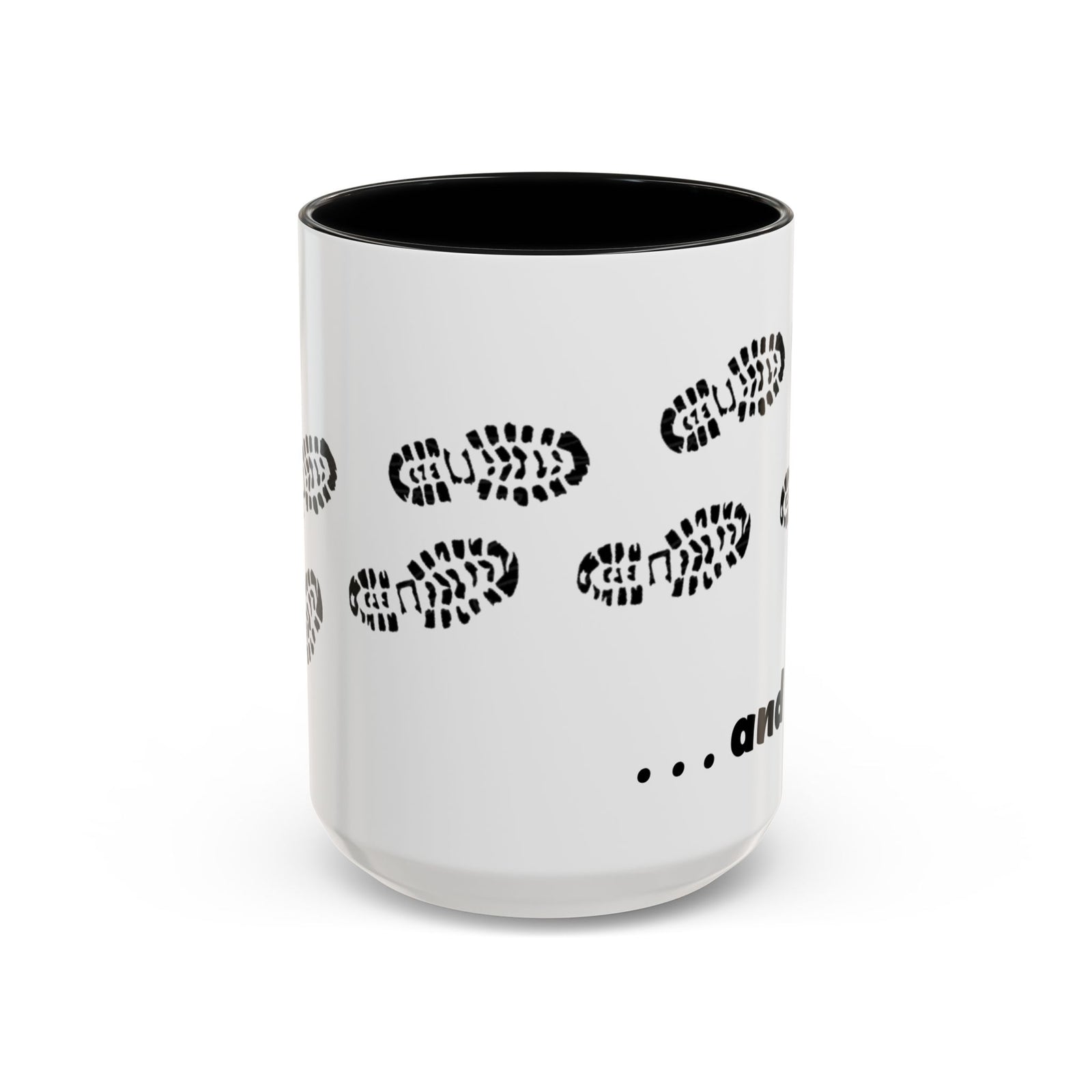 John 5:8 - WALK - Black & White Ceramic Mug, (15oz)