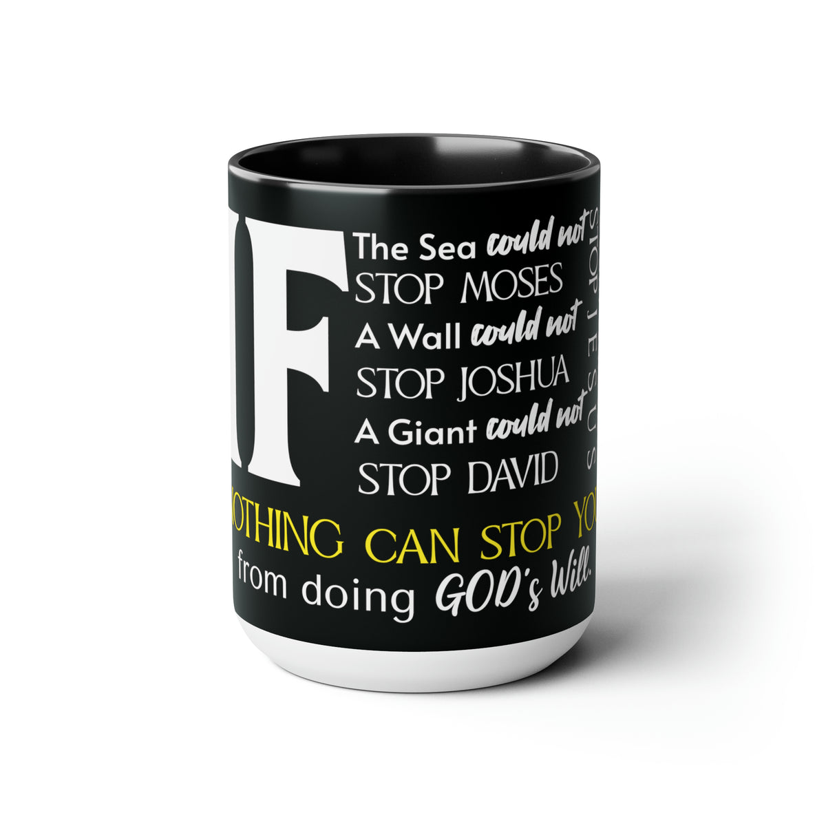 &quot;IF&quot; Two-Tone Coffee Mugs, 15oz