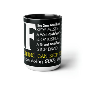 "IF" Two-Tone Coffee Mugs, 15oz