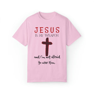 "Jesus Is My Weapon ..." - Unisex T-shirt (Black)