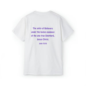 One Flock, One Shepherd (Purple) Unisex Ultra Cotton T-Shirt