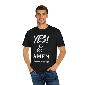 YES! & Amen. (White) - Unisex T-shirt