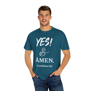 YES! & Amen. (White) - Unisex T-shirt