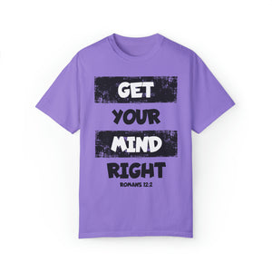 Get Your Mind Right Striped Unisex T-shirt