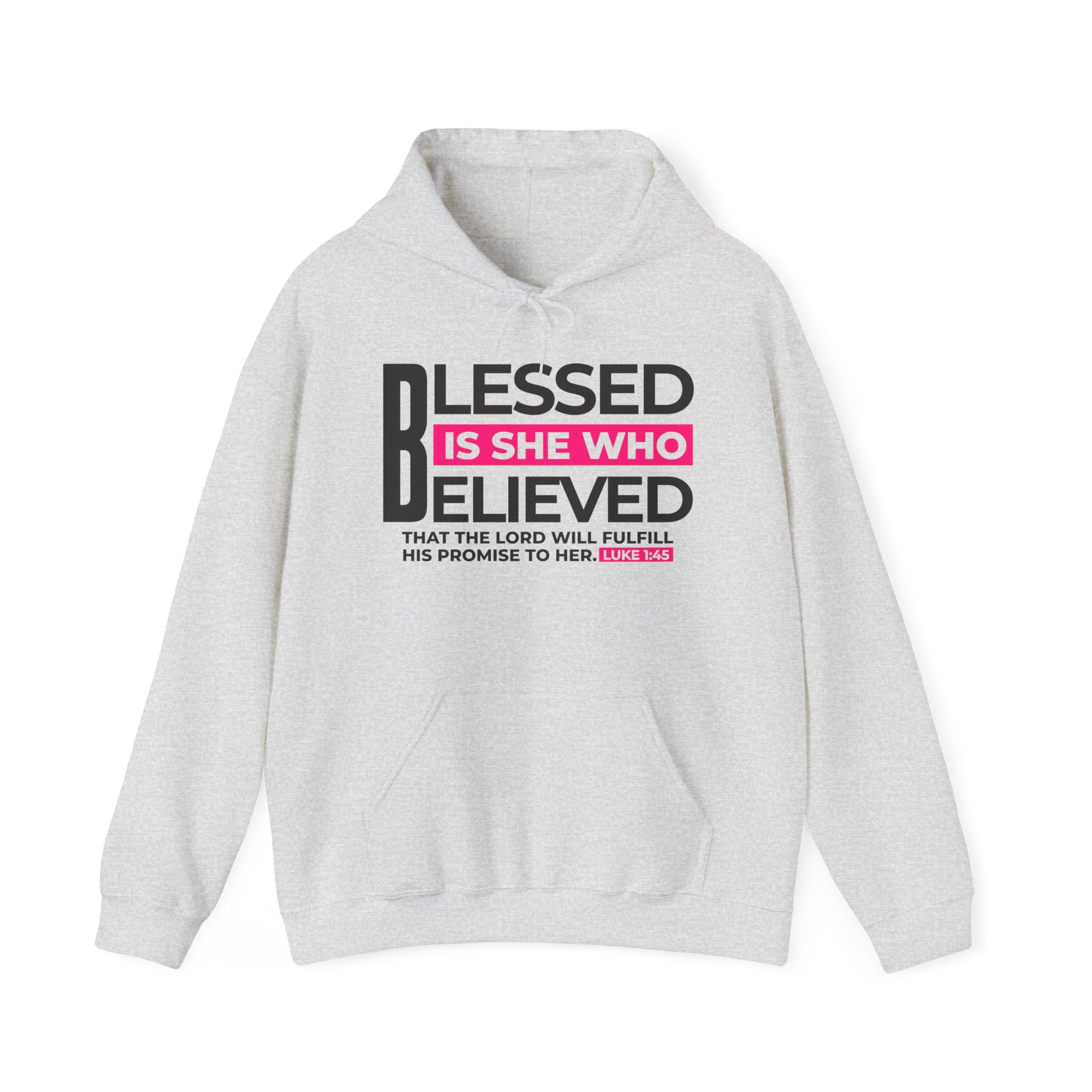 Blessed is She Who Believed Women's Heavy Blend™ Hoodie