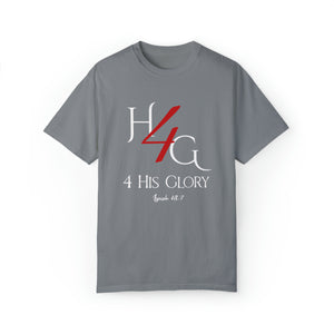 4 His Glory (red with white lettering) - Unisex T-shirt