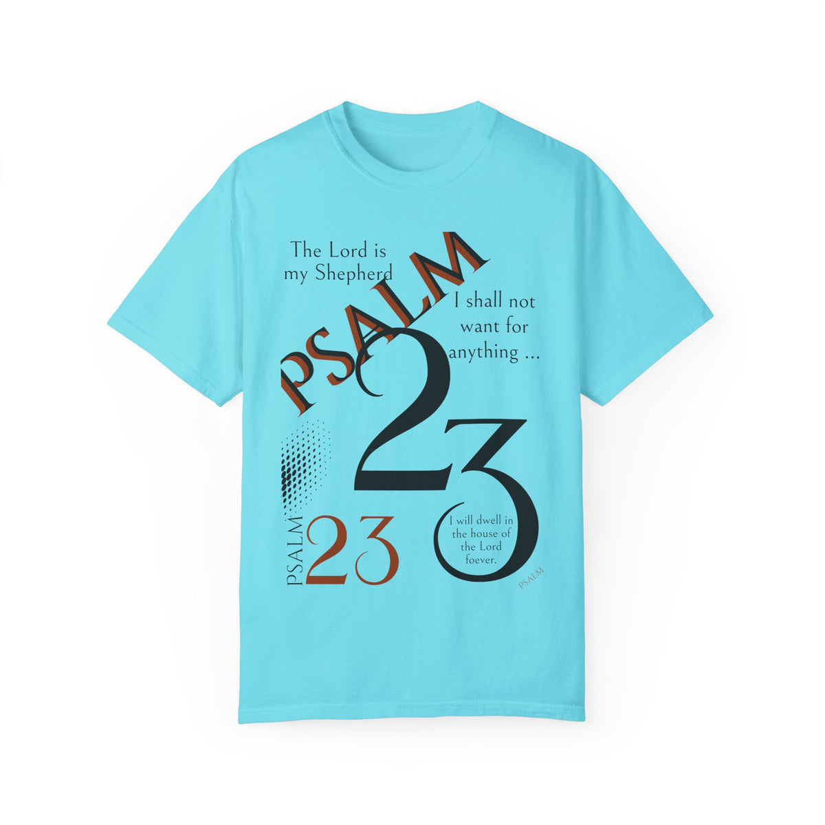 Psalm 23 Unisex Garment-Dyed T-shirt