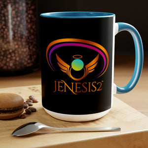 Jenesis2 (Black) 15oz Coffee Mug