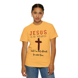 "Jesus Is My Weapon ..." - Unisex T-shirt (Black)