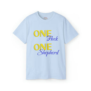 One Flock, One Shepherd (Blue) Unisex Ultra Cotton T-Shirt