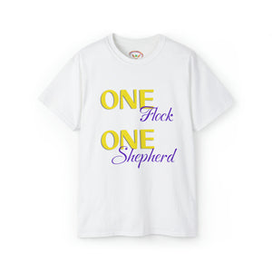 One Flock, One Shepherd (Purple) Unisex Ultra Cotton T-Shirt