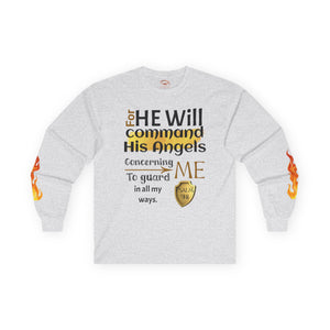 Psalm 91:11 Unisex Ultra Cotton Long Sleeve Tee