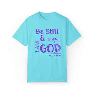 Be Still & Know I AM God (Purple) Unisex T-shirt