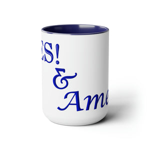 (Blue) Coffee Mugs, 15oz