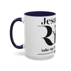 Take Up Thy Bed and Walk Accent Coffee Mug (15oz)