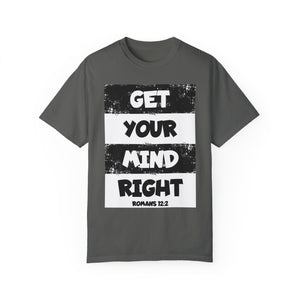 Get Your Mind Right Striped Unisex T-shirt