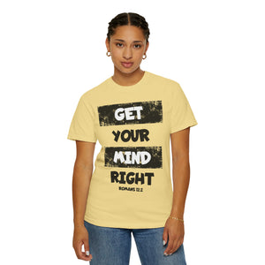 Get Your Mind Right Striped Unisex T-shirt