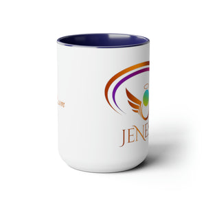 Jenesis2 Two-Tone Coffee Mugs, 15oz