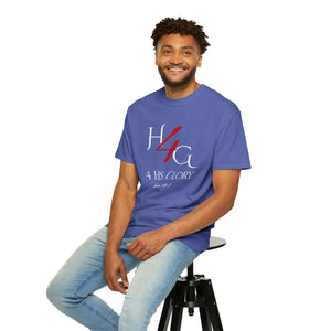 4 His Glory (red with white lettering) - Unisex T-shirt