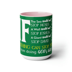 "IF" Two-Tone Coffee Mugs, 15oz