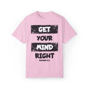 Get Your Mind Right Striped Unisex T-shirt