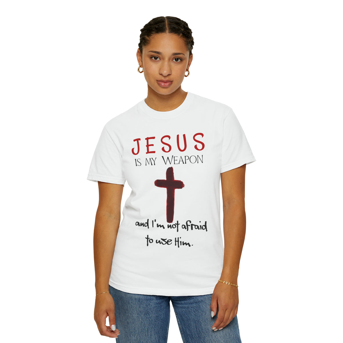 &quot;Jesus Is My Weapon ...&quot; - Unisex T-shirt (Black)