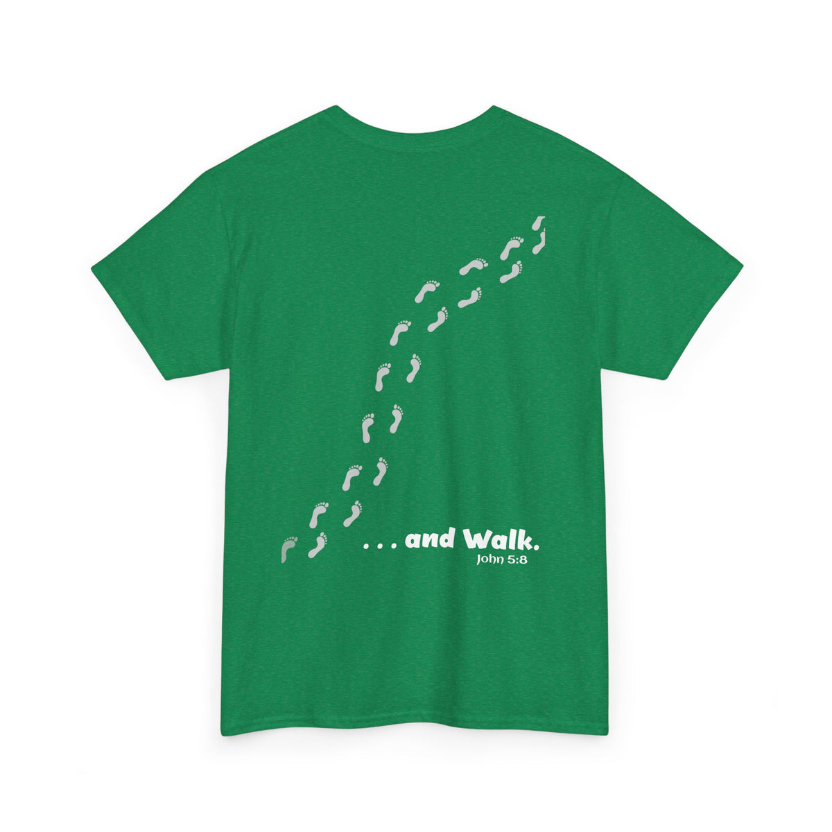 Take Up Thy Bed and Walk Unisex Heavy Cotton Tee