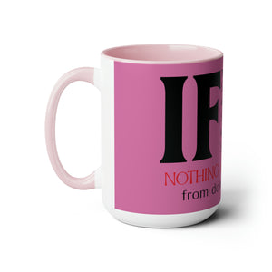 "IF" Two-Tone Coffee Mugs, 15oz