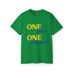 One Flock, One Shepherd (Blue) Unisex Ultra Cotton T-Shirt